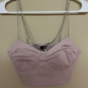 Garage Rhinestone Bustier Cami